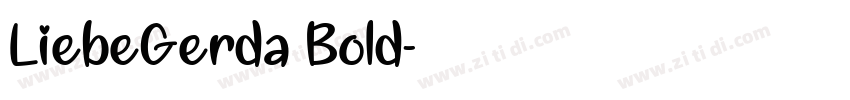 LiebeGerda Bold字体转换